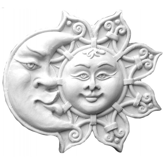 Stampo in gomma sole e luna Pr 170 cm.13