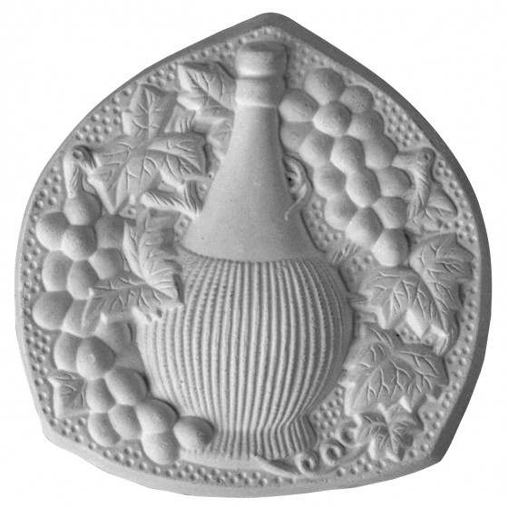 Stampo in gomma fiasco con uva Pr 60 cm.15