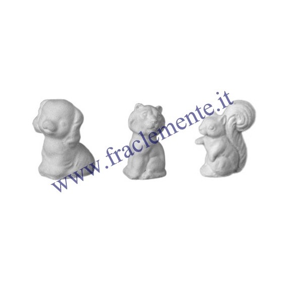 Stampo in gomma animaletti T 81 cm.6 cad.