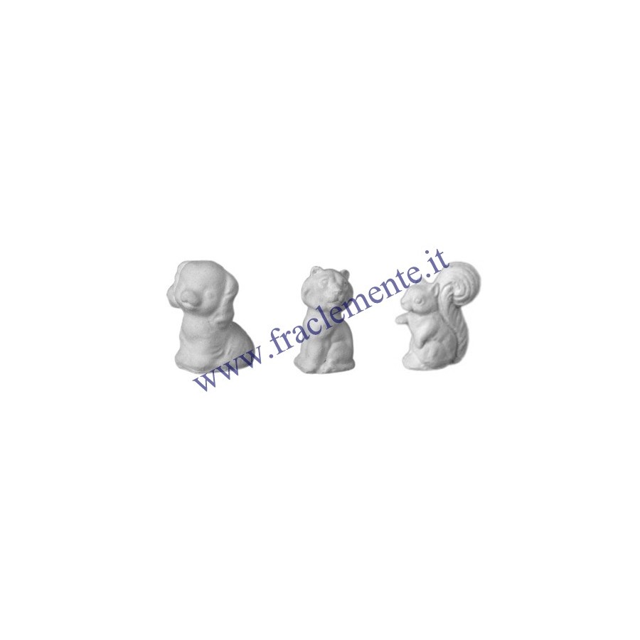 Stampo in gomma animaletti T 81 cm.6 cad.