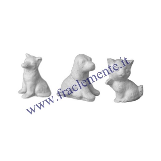 Stampo in gomma animaletti T 82 cm.6 cad.