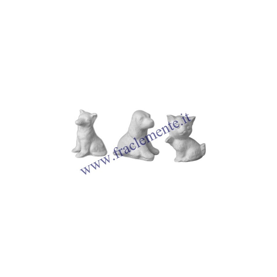 Stampo in gomma animaletti T 82 cm.6 cad.