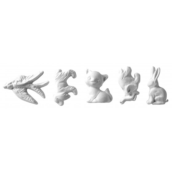 Stampo in gomma animali Pr 156 cm.5.5cad.