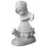 Stampo in gomma bambina con uccellino T 112 cm.14