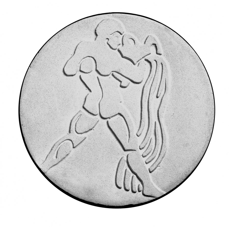 Stampo in gomma segno zodiacale acquario Pr 175 cm.11.5