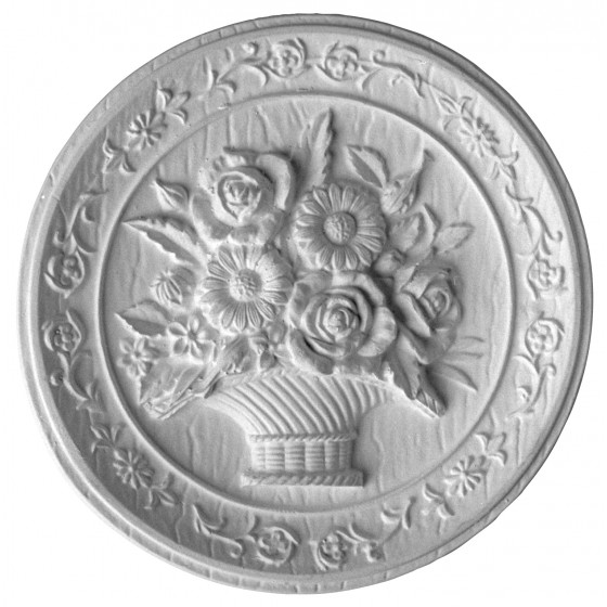 Stampo in gomma piatto fiori Pr 48 cm.20