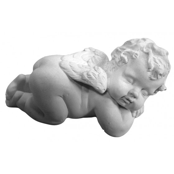 Stampo in gomma per il gesso angelo che dorme con ali T 248